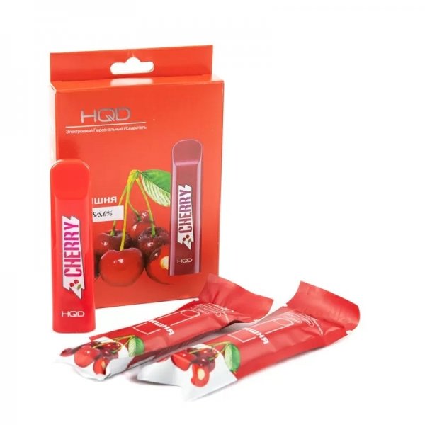 Купить HQD Cuvie - Cherry (Вишня), 300 затяжек, 20 мг (2%)