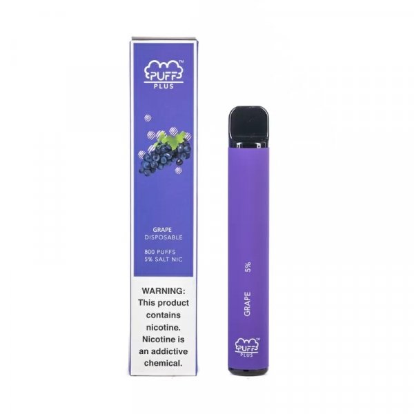 Купить Puff PLUS - Grape (Виноград), 800 затяжек, 20 мг (2%)