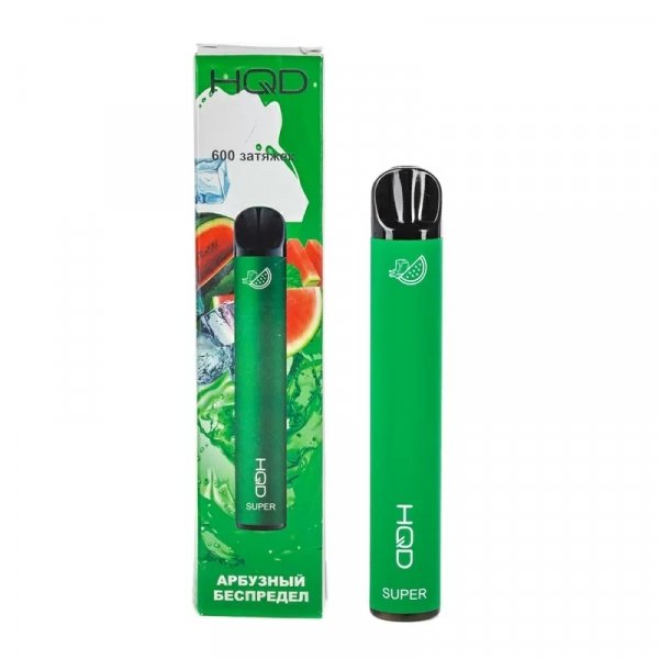 Купить HQD Super - Lush Ice (Арбуз), 600 затяжек, 20 мг (2%)
