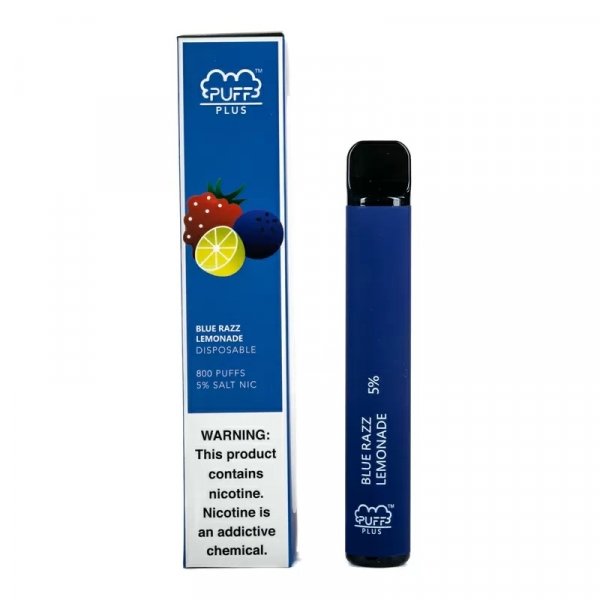 Купить Puff PLUS - Blue Razz Lemonade (Черника, Малина, Лимонад), 800 затяжек, 20 мг (2%)