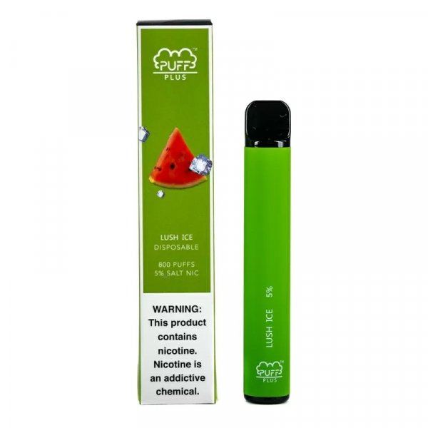 Купить Puff PLUS - Lush Ice (Арбуз Лёд), 800 затяжек, 20 мг (2%)