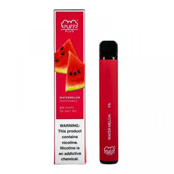 Купить Puff PLUS - Watermelon (Арбуз), 800 затяжек, 20 мг (2%)