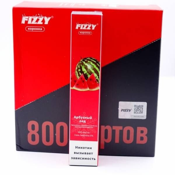 Купить FIZZY Коронка - Арбузный Лед, 800 затяжек, 20 мг (2%)