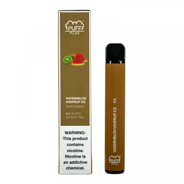 Купить Puff PLUS - Watermelon Kiwifruit Ice (Арбуз, Киви, Лёд), 800 затяжек, 20 мг (2%)