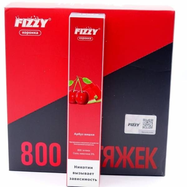 Купить FIZZY Коронка - Арбуз, Вишня, 800 затяжек, 20 мг (2%)