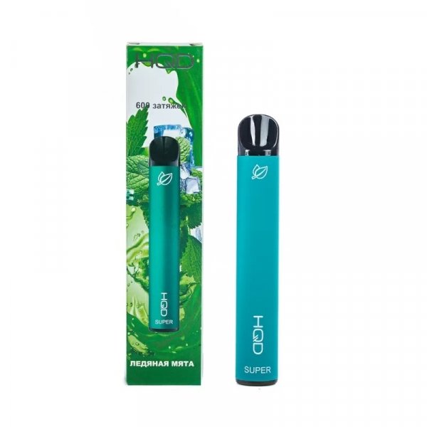 Купить HQD Super - Ice Mint (Мята), 600 затяжек, 20 мг (2%)