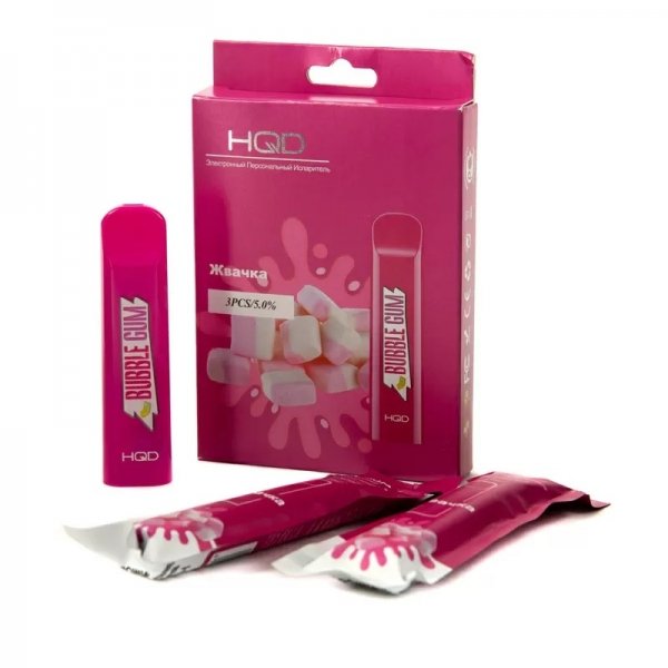 Купить HQD Cuvie - Bubble Gum (Жвачка), 300 затяжек, 20 мг (2%)