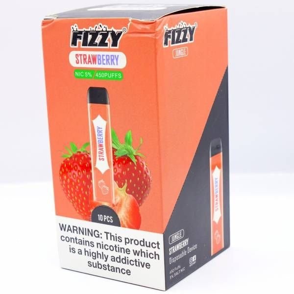 Купить FIZZY Jungle -Клубника, 450 затяжек, 20 мг (2%)