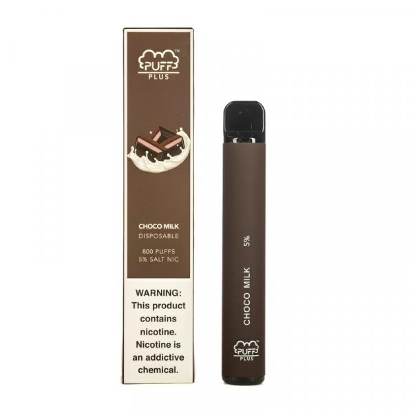 Купить Puff PLUS - Choco Milk (Шоколад, Молоко), 800 затяжек, 20 мг (2%)