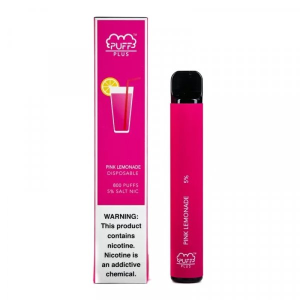 Купить Puff PLUS - Pink Lemonade (Розовый Лимонад), 800 затяжек, 20 мг (2%)