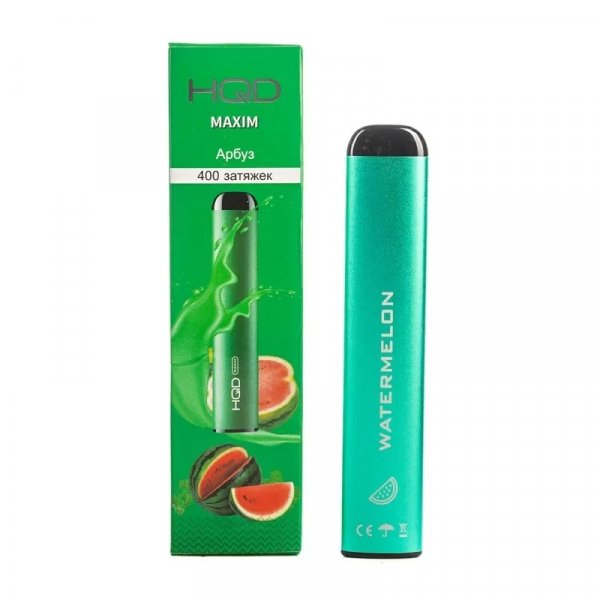 Купить HQD Maxim - Watermelon (Арбуз), 400 затяжек, 20 мг (2%)