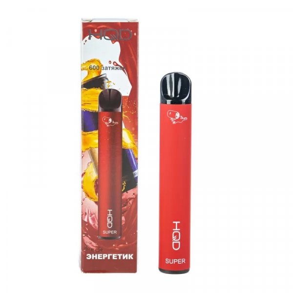 Купить HQD Super - Energy Drink (Энергетик), 600 затяжек, 20 мг (2%)
