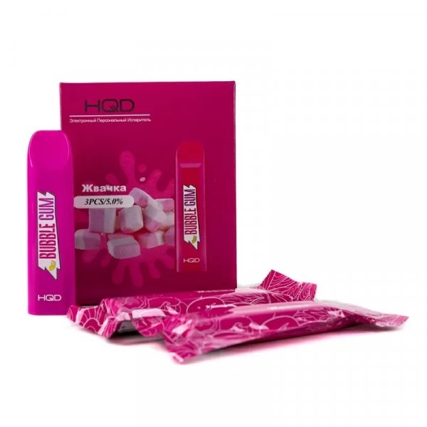 Купить HQD V2 - Bubble Gum (Жвачка), 300 затяжек, 20 мг (2%)