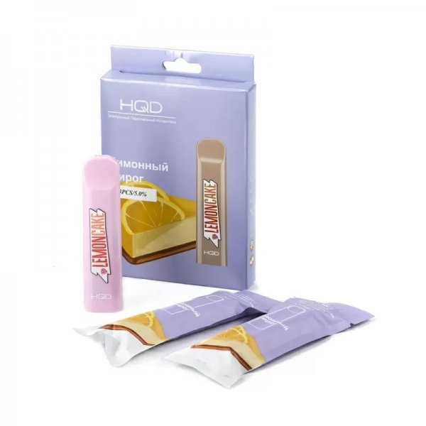 Купить HQD Cuvie - Lemon Cake (Лимонный Чизкейк), 300 затяжек, 20 мг (2%)