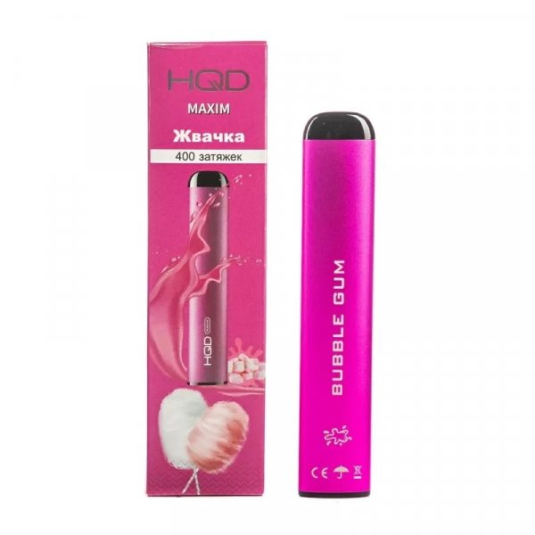 Купить HQD Maxim - Bubblegum (Жвачка), 400 затяжек, 20 мг (2%)