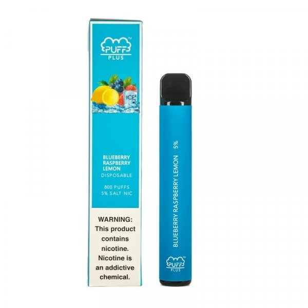 Купить Puff PLUS - Blueberry Raspberry Lemon (Черника, Малина, Лимон), 800 затяжек, 20 мг (2%)