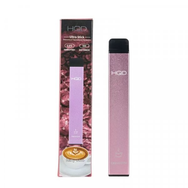 Купить HQD Ultra Stick - Cappucino (Капучино), 500 затяжек, 20 мг (2%)
