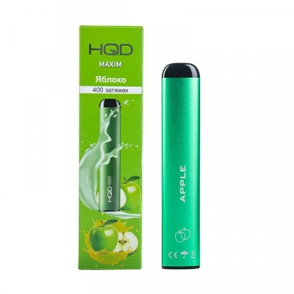 Купить HQD Maxim - Apple (Яблоко), 400 затяжек, 20 мг (2%)