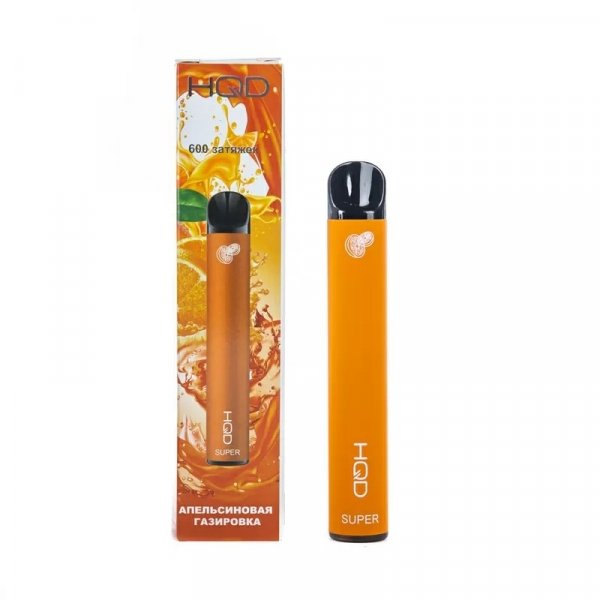 Купить HQD Super - Orange Sode (Апельсиновый Лимонад), 600 затяжек, 20 мг (2%)