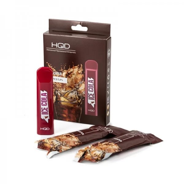 Купить HQD Cuvie - Cola (Кола), 300 затяжек, 20 мг (2%)