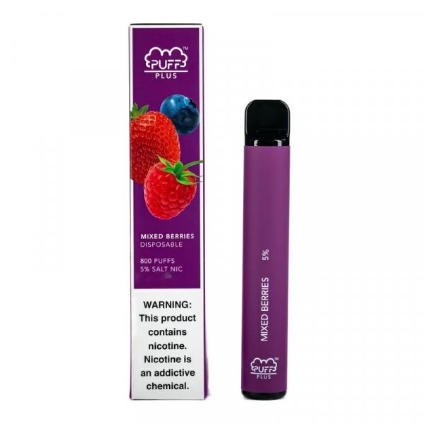Купить Puff PLUS - Mixed Berries (Ягодный Микс), 800 затяжек, 20 мг (2%)