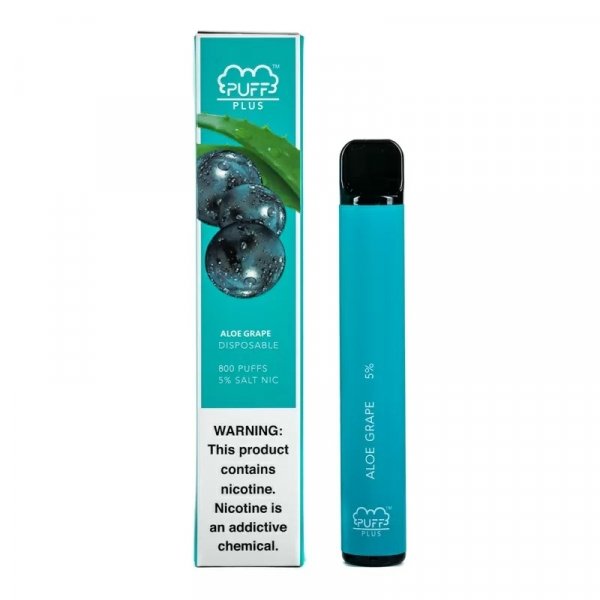 Купить Puff PLUS - Aloe Grape (Алоэ Виноград), 800 затяжек, 20 мг (2%)
