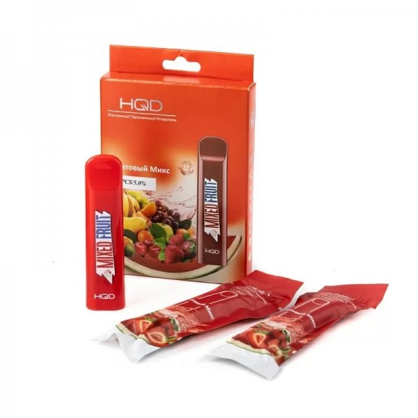 Купить HQD Cuvie - Mix Fruit (Мультифрукт), 300 затяжек, 20 мг (2%)