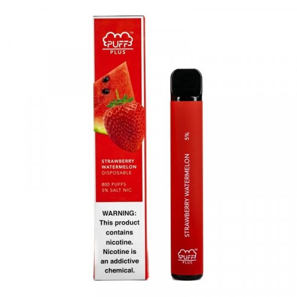 Купить Puff PLUS - Strawberry Watermelon (Клубника Арбуз), 800 затяжек, 20 мг (2%)