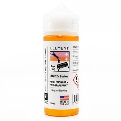 Купить Element Pink Grapefruit + Pink Lemonade (Розовый грейпфрут + Розовый лимонад), 120 мл, 0 %