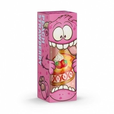 Купить Monster Cake Peach Strawberry (Пирог, Персик, Клубника), 120 мл, 0, 3 %
