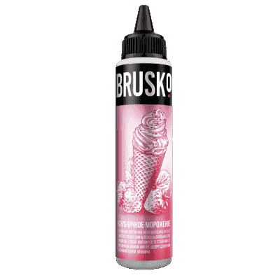 Купить Brusko Клубничное мороженое, 60 мл, 0 %
