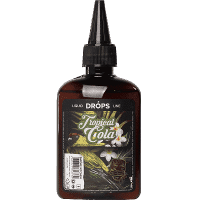 Купить Smoke Kitchen Drops Tropical Cola (Кола, Кокосовое молоко, Тропические фрукты), 100 мл, 0 %