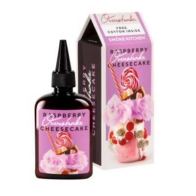 Купить Smoke Kitchen Overshake Raspberry Cheesecake (Молочный коктейль, Малиновый чизкейк), 100 мл, 0 %