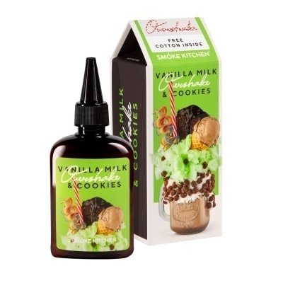 Купить Smoke Kitchen Overshake Vanilla Milk & Cookies (Молочный коктейль, Ваниль, Печенье, Шоколад, Ореховая паста) , 100 мл, 0 %
