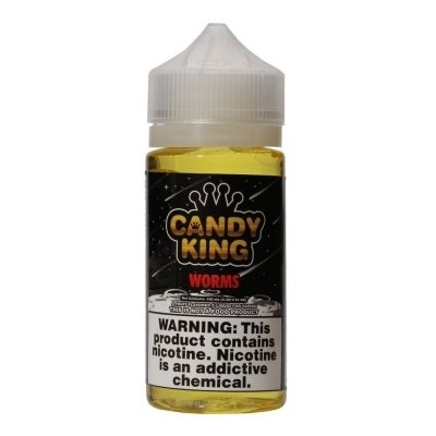 Купить Candy King Worms (Жевательная конфета с ягодами и цитрусами), 100 мл, 0 %