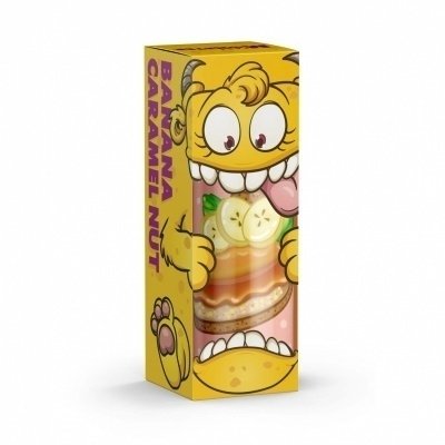 Купить Monster Cake Banana Caramel Nut (Пирог, Банан, Карамель, Орехи), 120 мл, 0, 3 %