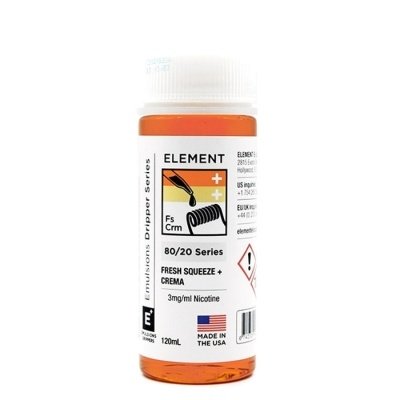 Купить Element Fresh Squeeze + Crema (Цитрусы + Сливки), 120 мл, 0 %