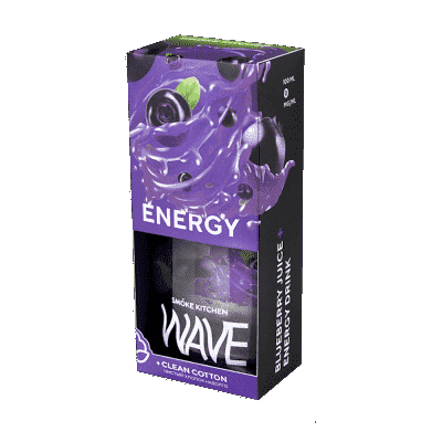 Купить Smoke Kitchen Wave Energy (Черника, Энергетик), 100 мл, 0 %
