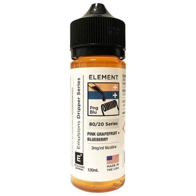 Купить Element Pink Grapefruit + Blueberry (Розовый грейпфрут, Черника), 120 мл, 0 %