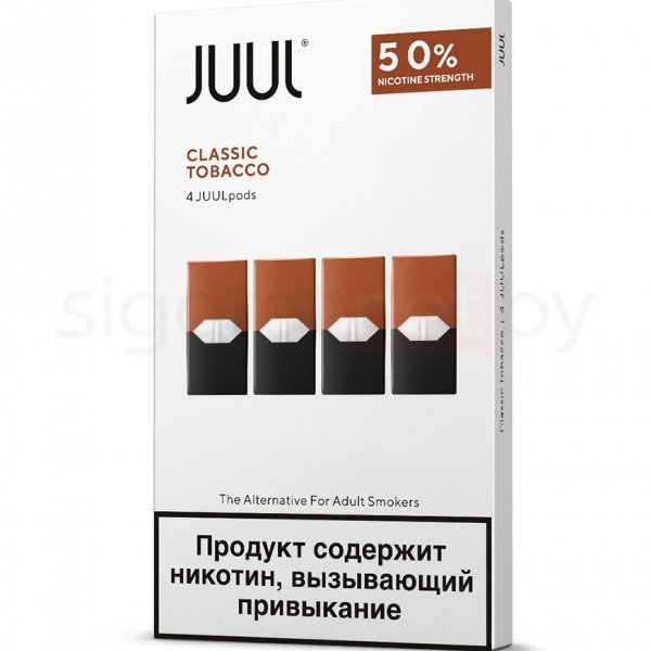 Купить Картридж Juul Labs JUUL Табак x 4