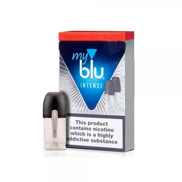 Купить Картридж МyВlu Intense Strawberry Mint (Клубника, Мята) х 2