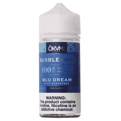 Купить Okami Bubble Gang Blu Dream Shortfill (Жвачка, Голубая малина), 100 мл, 0 %