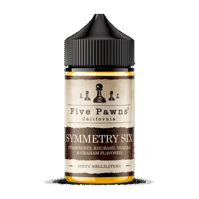 Купить Five Pawns Original Symmetry Six (Клубника, Ревень, Ванильный крем), 60 мл, 0,6 %