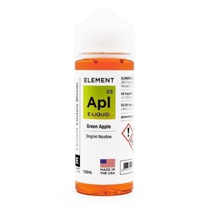 Купить Element Fresh Green Apple (Зеленое яблоко), 120 мл, 0 %