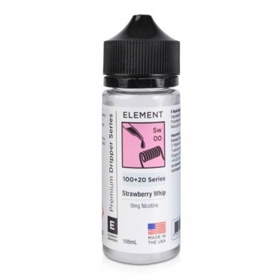 Купить Element Strawberry Whip (Клубника, Ваниль), 120 мл, 0 %