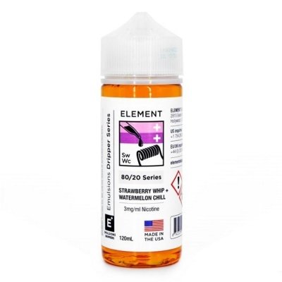 Купить Element Strawberry Whip + Watermelon Chill (Клубника со сливками + Арбуз с мятой), 120 мл, 0 %