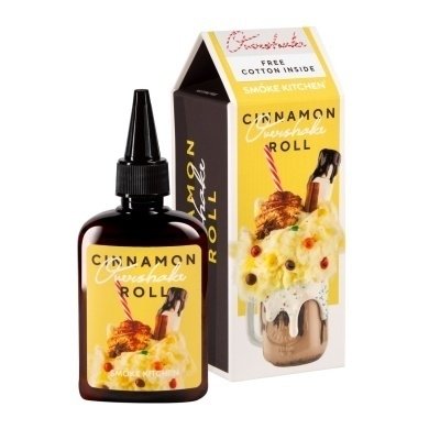 Купить Smoke Kitchen Overshake Cinnamon Roll (Молочный коктейль, Булочка, Корица, Ваниль, Крем) , 100 мл, 0 %