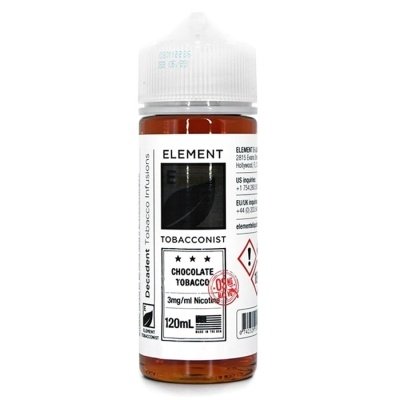 Купить Element Chocolate Tobacco (Шоколад, Табак), 120 мл, 0 %
