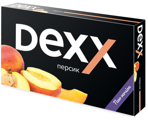 Купить Dexx - Персик, 600 затяжек, 12 мг (1,2%)