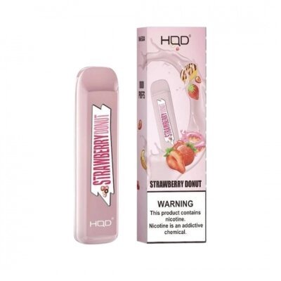 Купить HQD Mega - Strawberry donut (Клубничный пончик) , 1800 затяжек, 20 мг (2%)